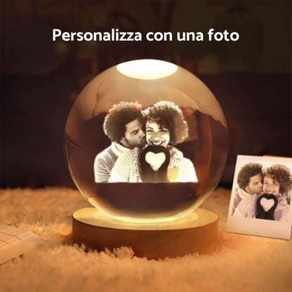 Sfera luminosa personalizzabile