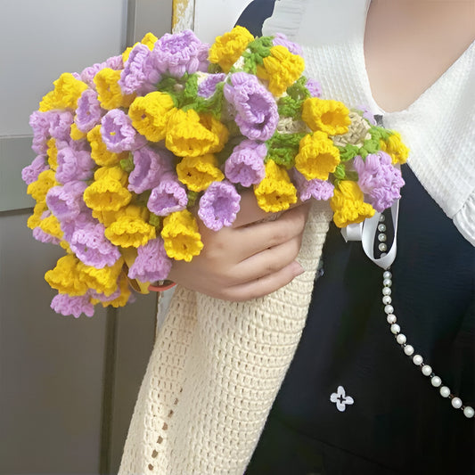 Coperta di fiori fatta a mano